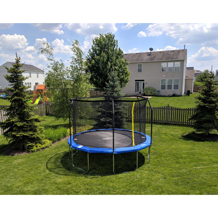 AirZone Play Backyard Jump 15' Round Trampoline with Safety Enclosure